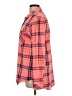 Guess 100% Cotton Plaid Orange Long Sleeve Button-Down Shirt Size L - photo 5