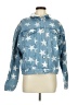 Peach Love Stars Blue Denim Jacket Size M - photo 1