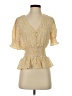 Sienna Sky Yellow Short Sleeve Blouse Size S - photo 1