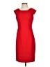 Calvin Klein Solid Red Cocktail Dress Size 4 - photo 1