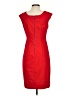 Calvin Klein Solid Red Cocktail Dress Size 4 - photo 2