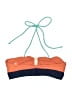 Lauren Moffatt Color Block Orange Swimsuit Top Size L - photo 2