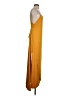 Zara Solid Yellow Casual Dress Size S - photo 4