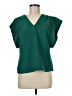 RACHEL Rachel Roy Green Short Sleeve Blouse Size M - photo 1