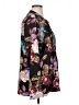 Style Studio 100% Polyester Floral Black Long Sleeve Blouse Size XL - photo 4