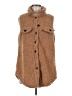 Unbranded 100% Polyester Brown Faux Fur Vest Size M - photo 1