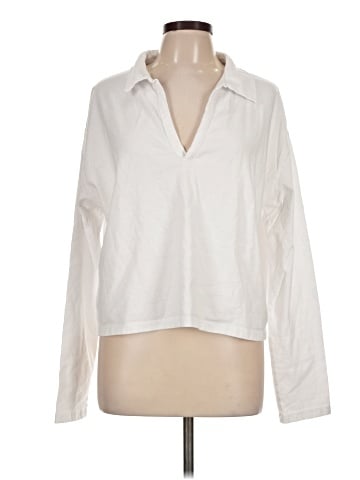 perfectwhitetee Long Sleeve Blouse (view 1)