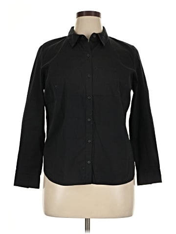 Nine West Long Sleeve Button-Down Shirt (view 1)
