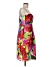 Chetta B Tropical Pink Cocktail Dress Size L (estimated) - photo 4
