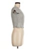 Express 100% Cotton Gray Short Sleeve Top Size M - photo 4