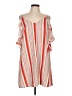 Do & Be 100% Polyester Stripes Orange Casual Dress Size L - photo 1