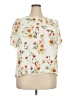 Daniel Rainn 100% Rayon Floral Ivory Short Sleeve Blouse Size 3X - photo 1