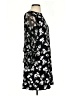 Ann Taylor 100% Polyester Floral Black Casual Dress Size 4 - photo 4