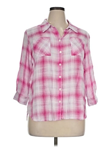 Da-sh 3/4 Sleeve Button-Down Shirt (view 1)