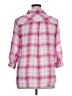 Da-sh Plaid Stripes Pink 3/4 Sleeve Button-Down Shirt Size XL - photo 2