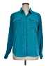 Central Park West Teal Long Sleeve Blouse Size XL - photo 1