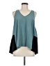 Athleta Color Block Teal Sleeveless Blouse Size M - photo 1