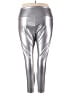 Simply Vera Vera Wang Metallic Silver Leggings Size 2X - photo 2