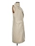 Bagatelle Solid Ivory Trenchcoat Size XS - photo 4