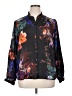 Johnny Was Floral Black Long Sleeve Blouse Size XL - photo 1