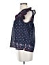 Point Sur 100% Cotton Blue Short Sleeve Blouse Size XS - photo 5