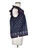 Point Sur 100% Cotton Blue Short Sleeve Blouse Size XS - photo 4