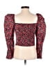 Zara Red 3/4 Sleeve Blouse Size S - photo 2