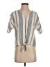 Eddie Bauer Gray Short Sleeve Blouse Size XS - photo 1