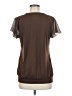 Faded Glory Brown Short Sleeve Top Size 8 - photo 2