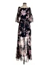 Eliza J 100% Polyester Floral Black Casual Dress Size 2 - photo 1