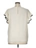 Beacon 100% Polyester Ivory Short Sleeve Blouse Size XL - photo 2