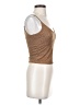 Gaze Brown Sleeveless Top Size S - photo 4
