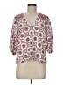 Alexis Red Burgundy 3/4 Sleeve Blouse Size M - photo 1