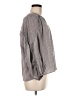 Avec Les Filles 100% Cotton Gray Long Sleeve Blouse Size M - photo 4