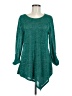 New Directions Teal Long Sleeve Blouse Size M - photo 1
