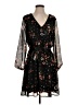 Collective Concepts 100% Polyester Floral Black Cocktail Dress Size S - photo 1