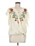 Umgee Floral Tropical Ivory Sleeveless Blouse Size M - photo 1