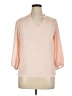 Fortune + Ivy 100% Polyester Pink 3/4 Sleeve Blouse Size XL - photo 1
