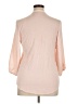 Fortune + Ivy 100% Polyester Pink 3/4 Sleeve Blouse Size XL - photo 2