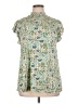 Torrid Paisley Green Short Sleeve Blouse Size 1X Plus (1) - photo 1