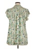 Torrid Paisley Green Short Sleeve Blouse Size 1X Plus (1) - photo 2