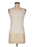 Liz Baker Ivory Sleeveless T-Shirt Size Med Petite - photo 1