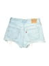 Levi's 100% Cotton Blue Denim Shorts Size 27 waist - photo 2