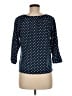 Debbie Morgan 100% Polyester Polka Dots Blue 3/4 Sleeve Blouse Size M - photo 2