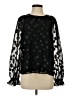 CeCe 100% Polyester Black Long Sleeve Blouse Size S - photo 1