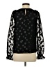 CeCe 100% Polyester Black Long Sleeve Blouse Size S - photo 2