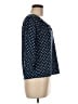 Debbie Morgan 100% Polyester Polka Dots Blue 3/4 Sleeve Blouse Size M - photo 4