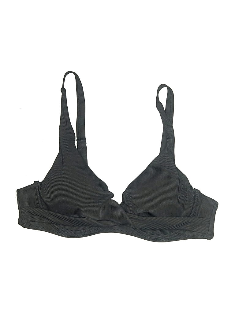 Pre-owned Unbranded Swimsuit Top Black Swimwear