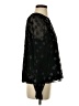 CeCe 100% Polyester Black Long Sleeve Blouse Size S - photo 4
