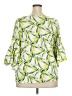 Alfani Green 3/4 Sleeve Blouse Size 3X - photo 2